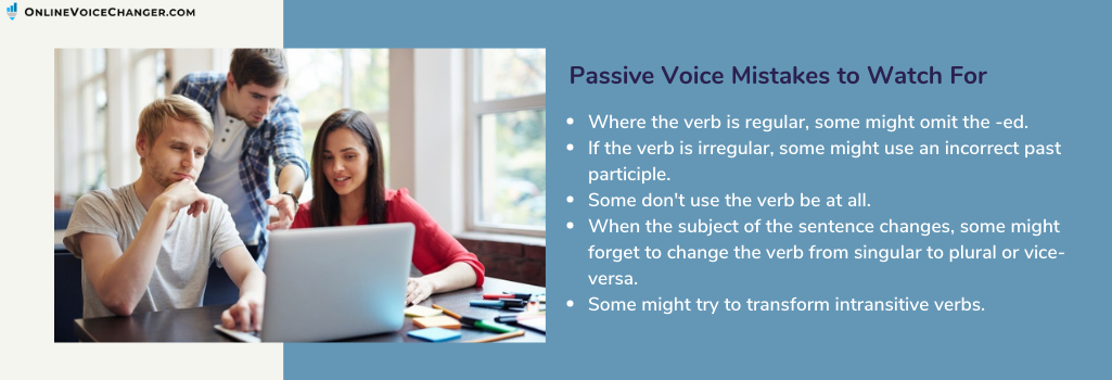 passive voice mistakes 